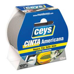Cinta americana plata 10m x 50mm Ceys 507602