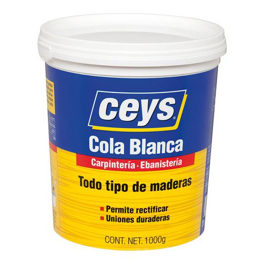 1kg pot witte lijm voor hout Ceys 501704