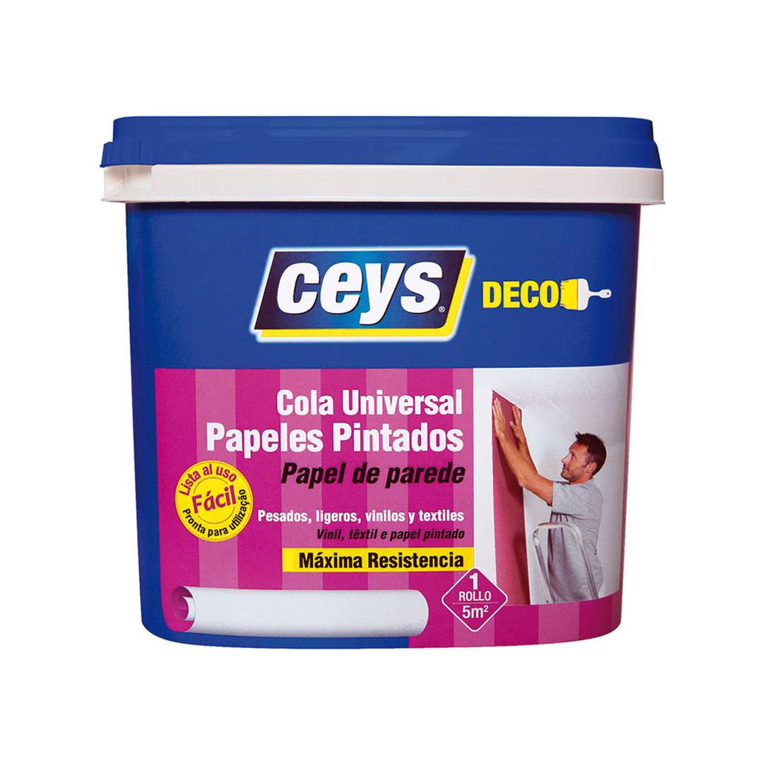 Cola para papeles pintados máxima resisténcia 1kg Ceys 504603