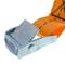 Confezione di 4 cinghie di fissaggio con fibbia 2.5m x 25mm 250kg, Colore arancione