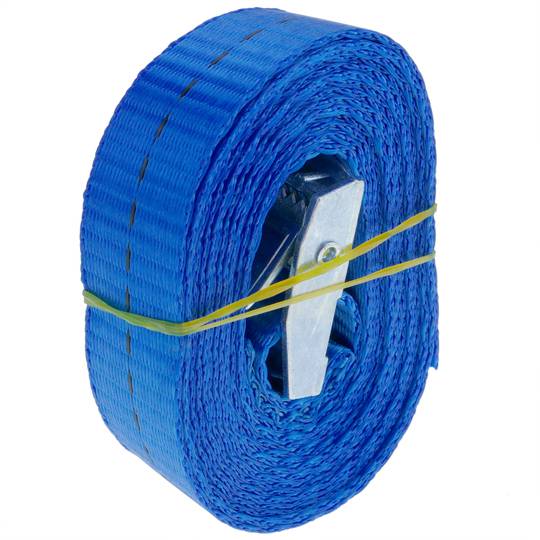 Pacote de 4 de tiras de amarrar com fivela 2,5m x 25mm 250Kg, Cor azul