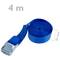Confezione di 4 cinghie di fissaggio con fibbia 4m x 25mm 250kg, Colore blu