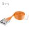 Pack of 2 Ratchet tie down straps with buckle 5m x 50mm 1200 Kg, Color orange