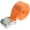 Pack of 2 Ratchet tie down straps with buckle 5m x 50mm 1200 Kg, Color orange