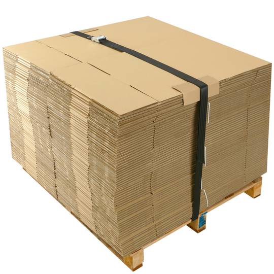 Pack de 2 Cinchas de amarre con hebilla de 5m x 50mm 1200 Kg, Color negro