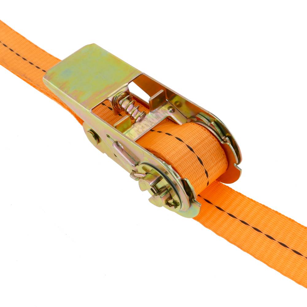 Pack de 4 Cinchas de amarre con trinquete de 2.5m x 25mm 800 Kg, Color  naranja - Cablematic