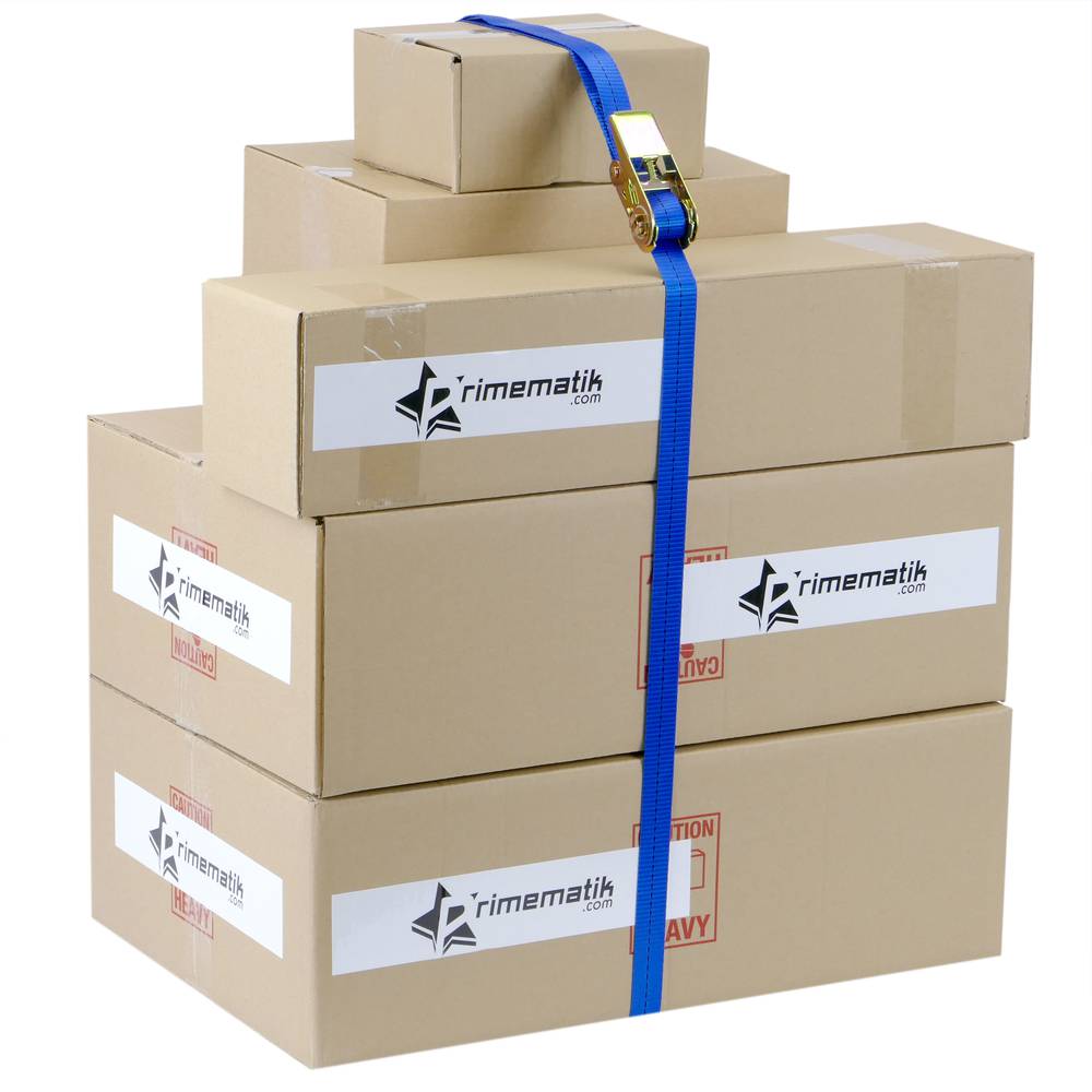 Correa de sujeción con trinquete 25 mm x 4 m 800 kg azul (pack 4)
