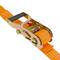 Set van 2 spanbanden met ratel 10m x 50mm 5000Kg, kleur oranje