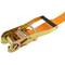 Pack of 2 Ratchet Lashing Straps with hook 8m x 50mm 5000Kg, Color Orange