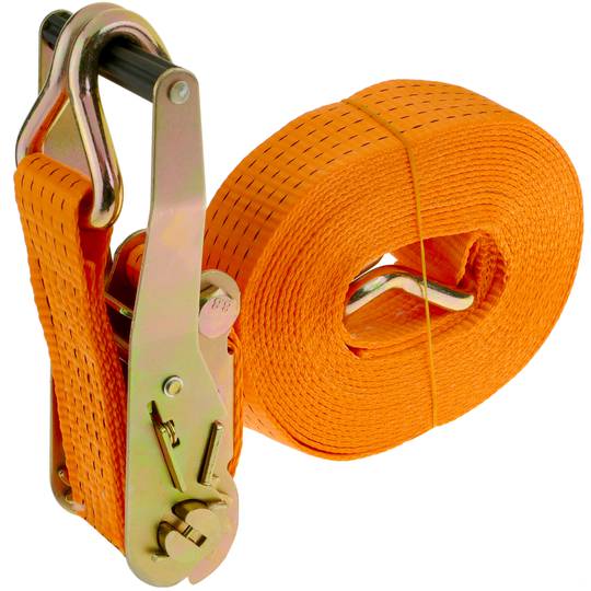 Eslinga (Faja para amarre de carga pesada) con trinquete 2”x 27