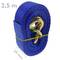 Pacote de 4 de tiras de amarrar com catraca e gancho 2.5m x 25mm 600Kg, Cor azul