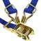Pacote de 4 de tiras de amarrar com catraca e gancho 2.5m x 25mm 600Kg, Cor azul