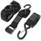 Pack of 2 Ratchet tie down straps with buckle and safety hook 2m x 38mm 550 Kg, Color black