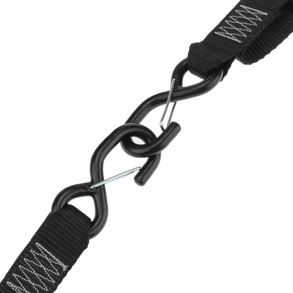 Holding strap with buckle 38 mm x 2 m 550 kg black (pack 2)