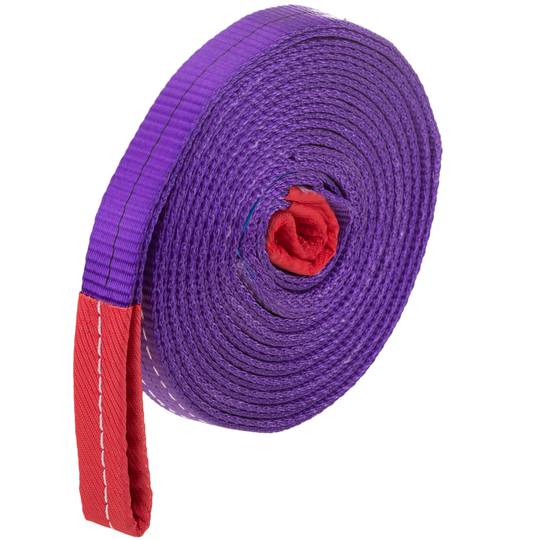 Zawiesie ładunkowe, Webbing Sling 5m x 30mm 1000Kg do podnoszenia i dźwigów, Kolor liliowy