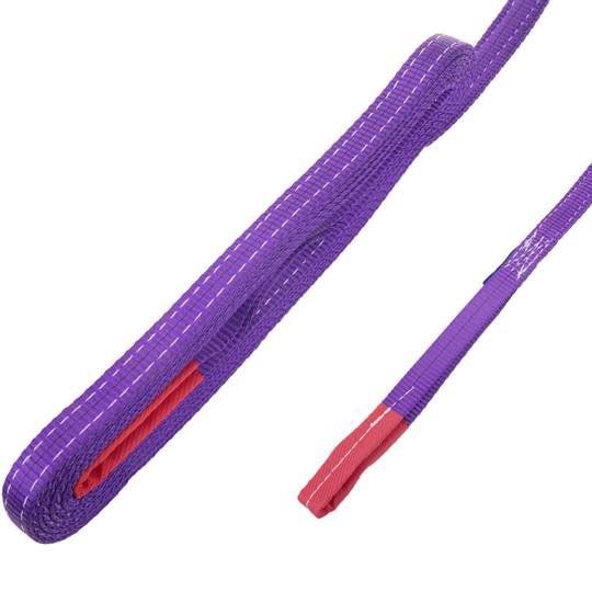 Zawiesie ładunkowe, Webbing Sling 5m x 30mm 1000Kg do podnoszenia i dźwigów, Kolor liliowy