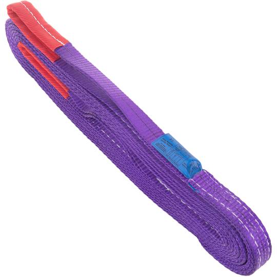 Zawiesie ładunkowe, Webbing Sling 5m x 30mm 1000Kg do podnoszenia i dźwigów, Kolor liliowy