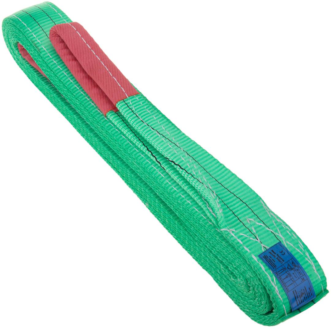 Webbing Sling, Cargo Sling 5m x 60mm 2000Kg for lifting hoisting and cranes, Green colour