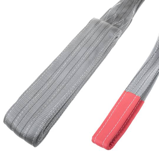 Correia de Carga, Correia Sling 5m x 120mm 4000Kg para Elevação e Gruas, Cor cinzenta