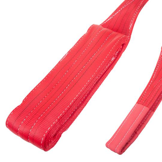 Cinghia di carico, cinghia di imbracatura 5 m x 150 mm 5000 Kg per sollevamento e gru, Colore rosso