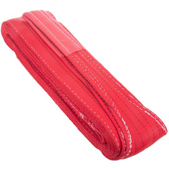 Cinghia di carico, cinghia di imbracatura 5 m x 150 mm 5000 Kg per sollevamento e gru, Colore rosso
