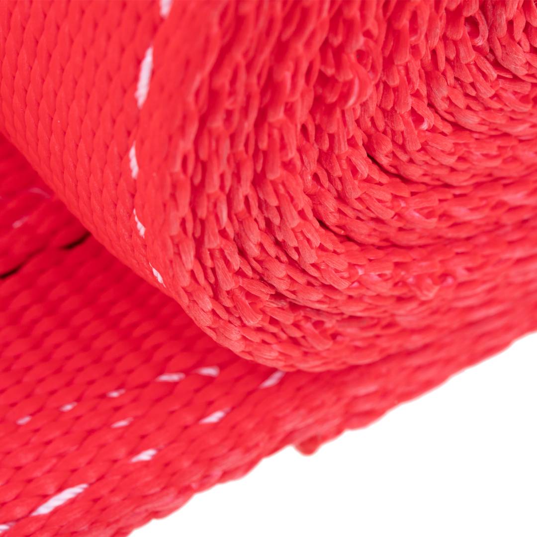 Cinghia di carico, cinghia di imbracatura 5 m x 150 mm 5000 Kg per sollevamento e gru, Colore rosso
