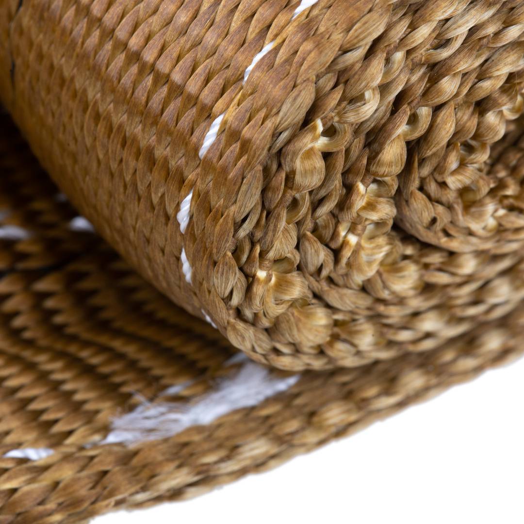 Élingue en sangle, Sangle de chargement 5 m x 180 mm 6000 Kg pour levage et grues, Couleur brune