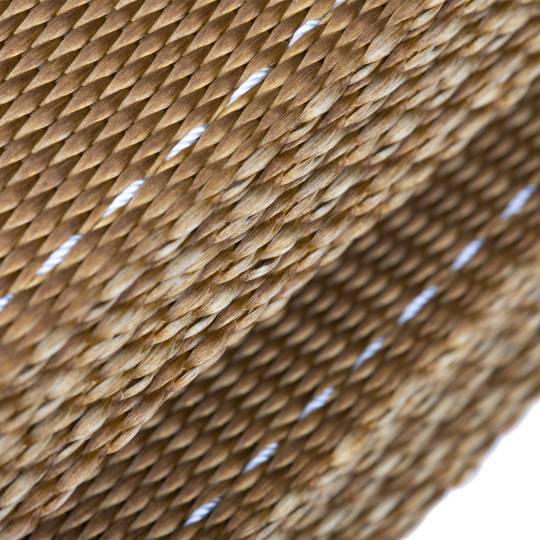 Élingue en sangle, Sangle de chargement 5 m x 180 mm 6000 Kg pour levage et grues, Couleur brune