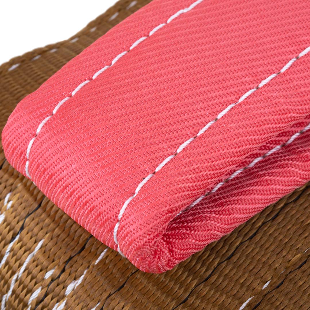 Élingue en sangle, Sangle de chargement 5 m x 180 mm 6000 Kg pour levage et grues, Couleur brune
