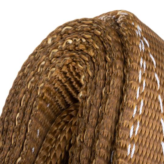 Élingue en sangle, Sangle de chargement 5 m x 180 mm 6000 Kg pour levage et grues, Couleur brune