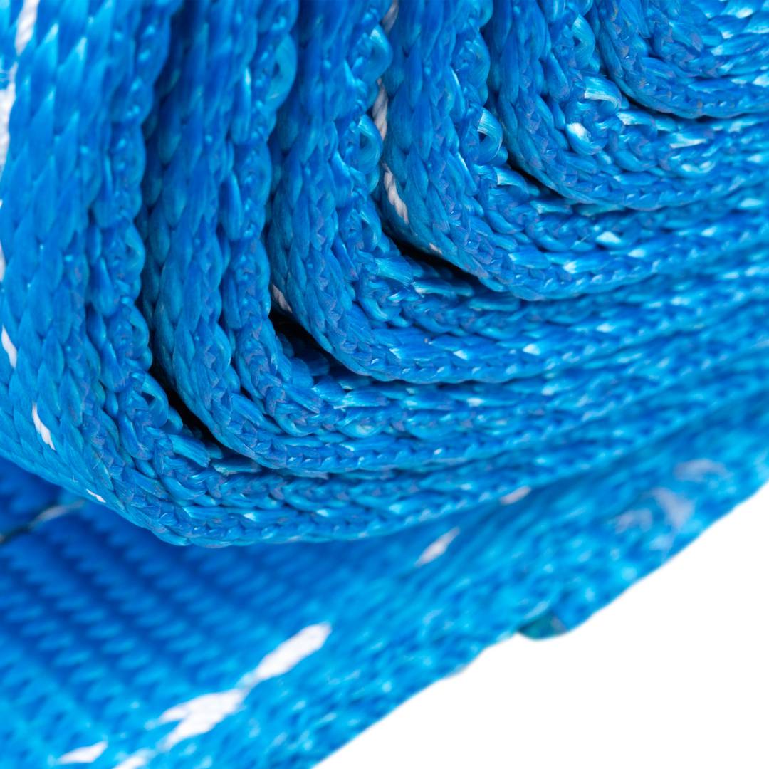 Cinghia di carico, cinghia di imbracatura 5 m x 240 mm 8000 Kg per sollevamento e gru, Colore blu