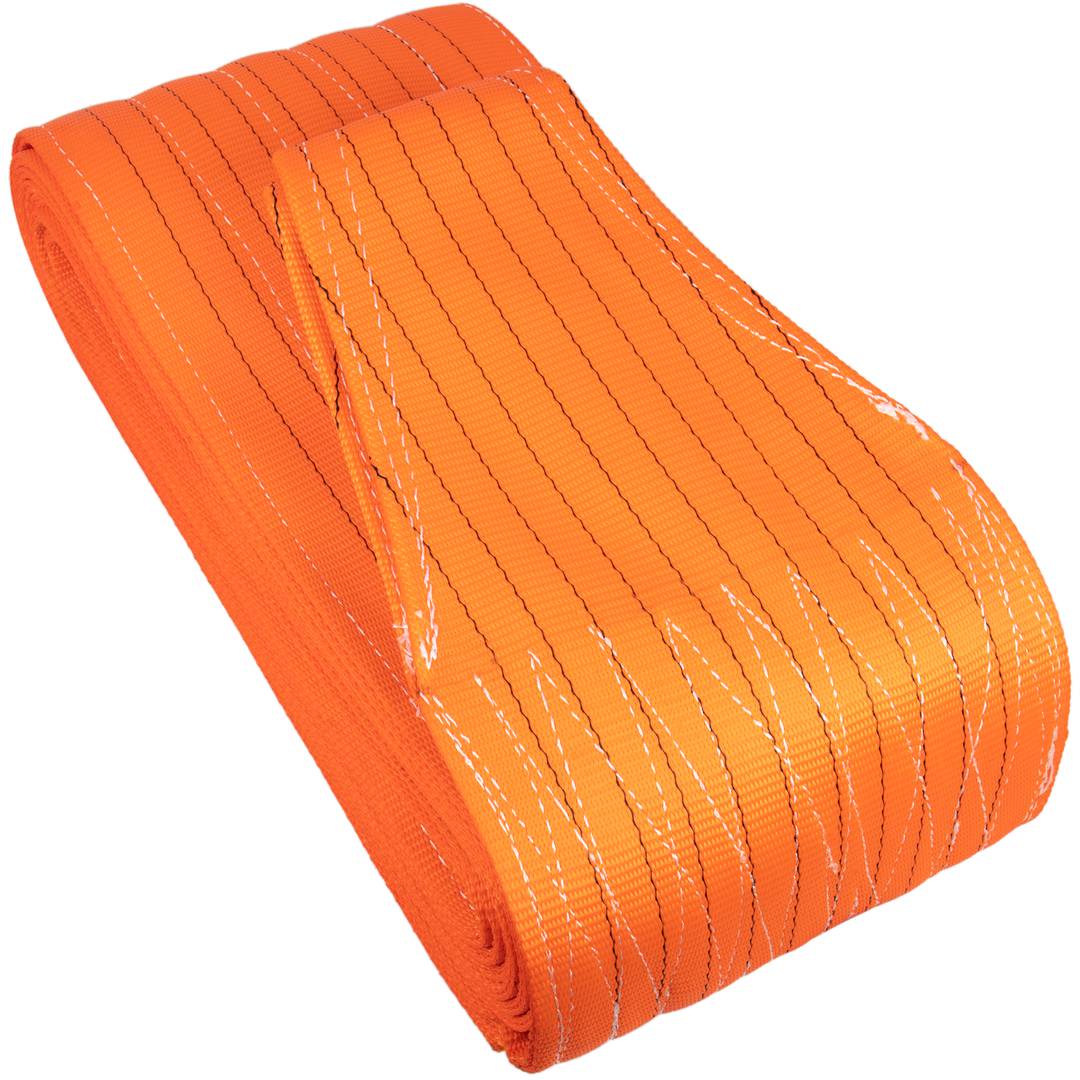 Webbing Sling, Cargo Sling 5 m x 300 mm 10.000 Kg for lifting hoisting and cranes, orange colour