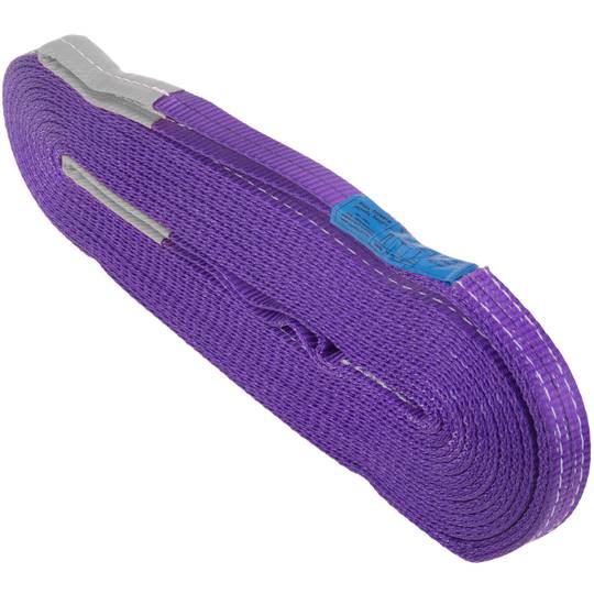 Corretja de càrrega, Eslinga de carga de 10m x 30mm 1000Kg per izaje i remolc, Color Lila