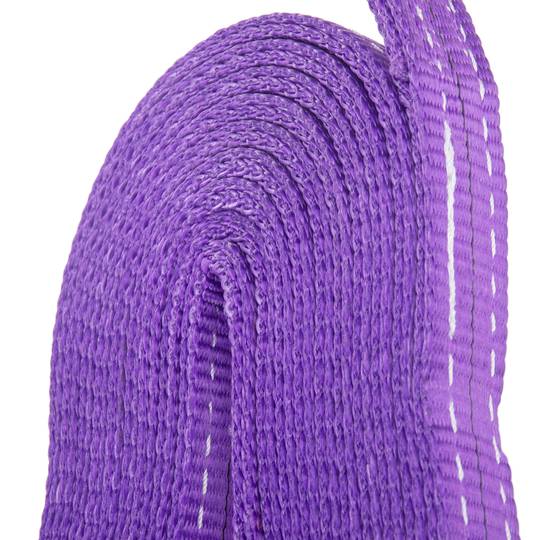 Corretja de càrrega, Eslinga de carga de 10m x 30mm 1000Kg per izaje i remolc, Color Lila