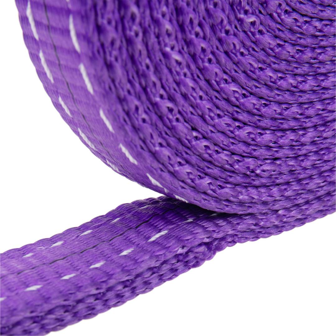Corretja de càrrega, Eslinga de carga de 10m x 30mm 1000Kg per izaje i remolc, Color Lila