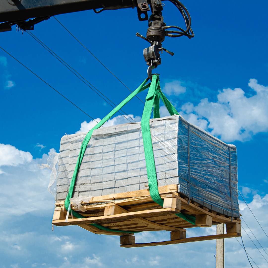 Webbing Sling, Cargo Sling 10m x 60mm 2000Kg for lifting hoisting and cranes, Green colour