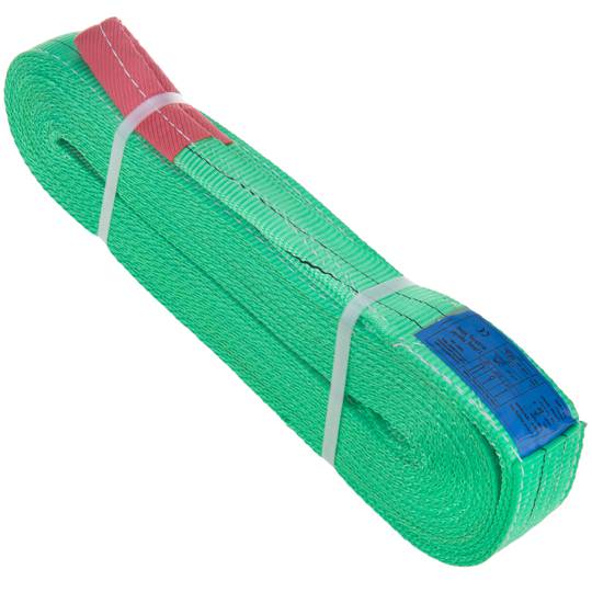 Webbing Sling, Cargo Sling 10m x 60mm 2000Kg for lifting hoisting and cranes, Green colour