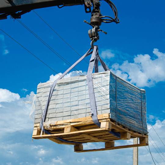 Cinghia di carico, cinghia di imbracatura 10m x 120mm 4000Kg per sollevamento e gru, Colore grigio