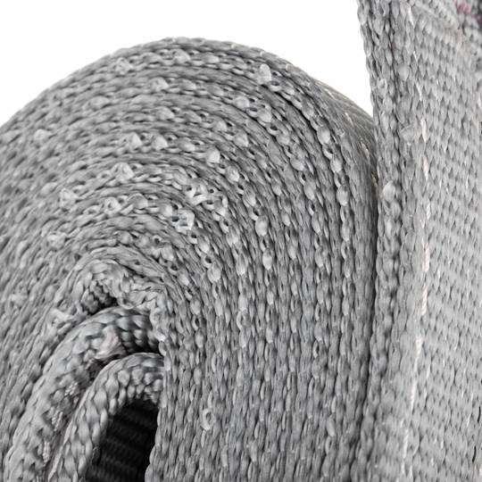 Cinghia di carico, cinghia di imbracatura 10m x 120mm 4000Kg per sollevamento e gru, Colore grigio