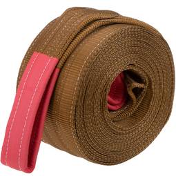 Webbing Sling, Cargo Sling 10m x 180mm 6000Kg for lifting hoisting and cranes, Brown colour