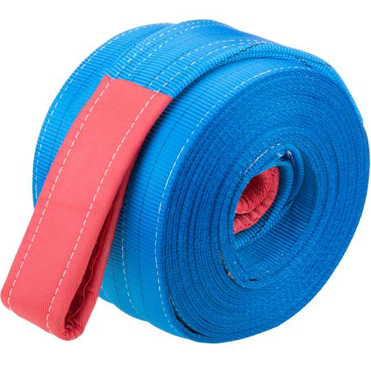 Webbing Sling, hijsband 10m x 240mm 8000Kg voor hijsen en kranen, Bruine kleur