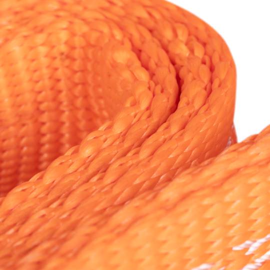 Cinghia di carico, cinghia di imbracatura 10m x 300mm 10.000Kg per sollevamento e gru, Colore arancione