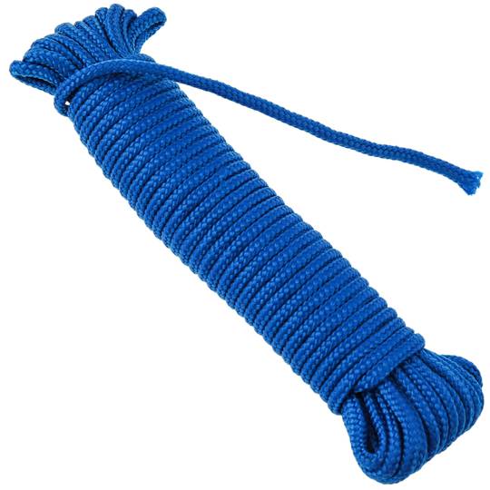 Corda trenada multifilament PP 10 m x 3 mm blau