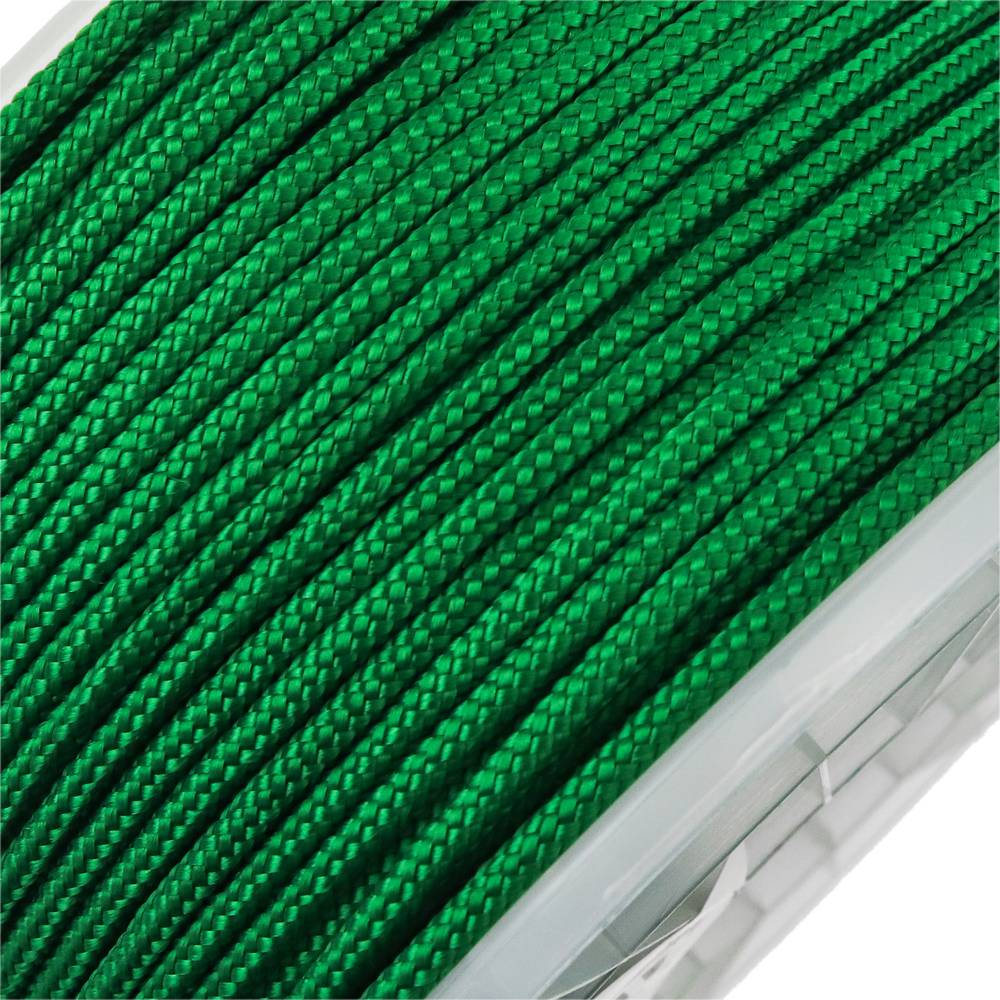 Corda trançada PP multifilamentos 100 m x 3 mm verde