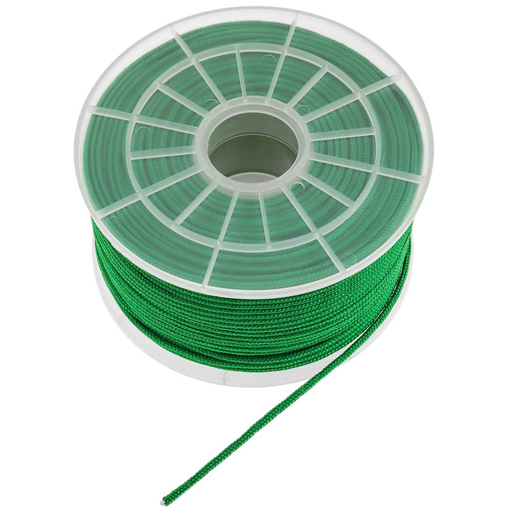 Corda trançada PP multifilamentos 100 m x 3 mm verde