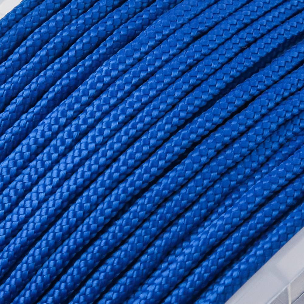 Cuerda trenzada multifilamento PP 100 m x 3 mm azul