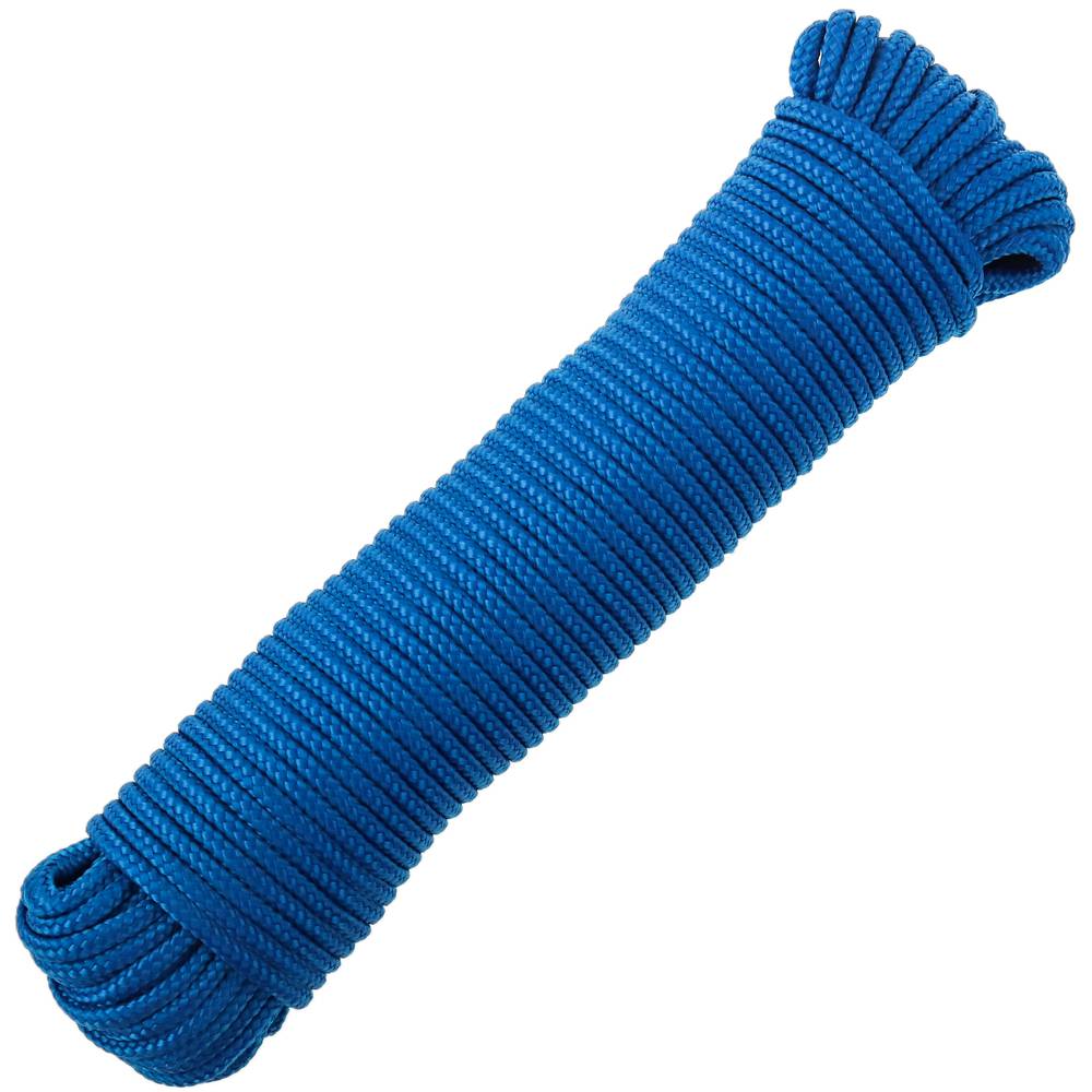 Katholiek heel fijn Winkelier Multifilament gevlochten touw PP 20 m x 6 mm blauw - Cablematic