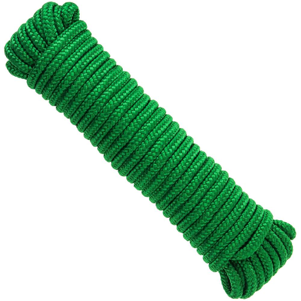 Wielowłóknowa lina pleciona PP 10 m x 6 mm zielony