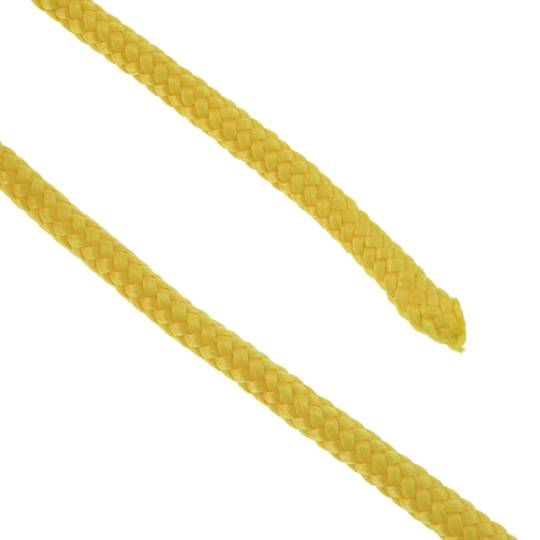 Corda intrecciata filamenti multipli in PP 100 m x 6 mm giallo