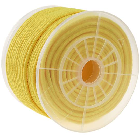 Corda intrecciata filamenti multipli in PP 100 m x 6 mm giallo
